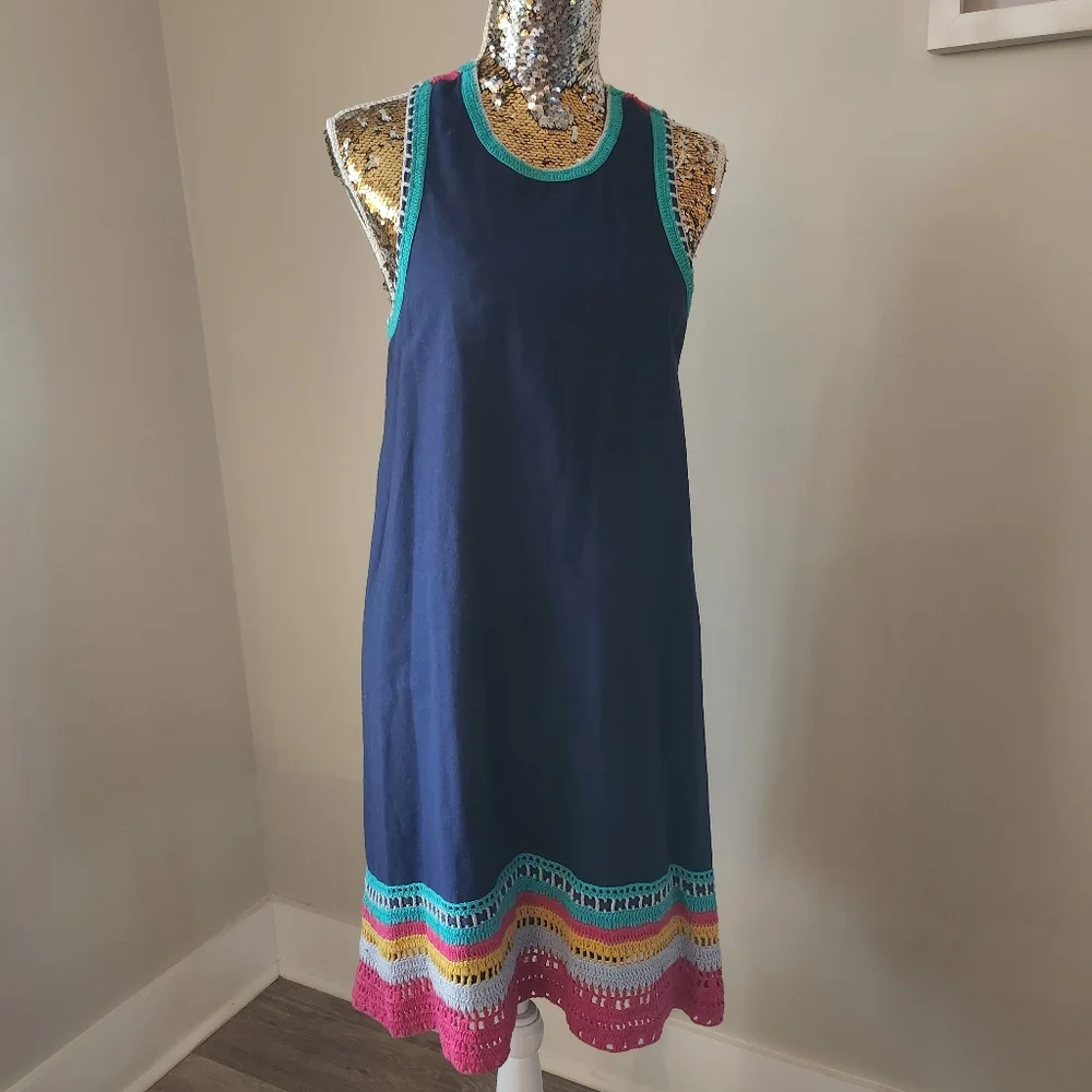 Akemi + Kin Anthropologie Crochet Trim Swing Dress - Picture 2 of 7